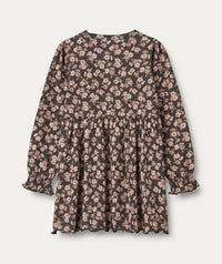 Thumbnail for Jersey Dress L/S Eliane -  Raven Anemones