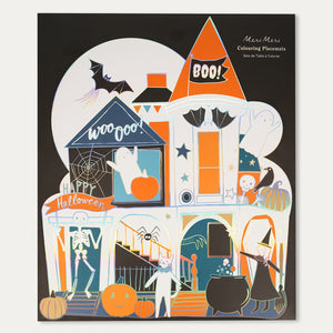 Shaped Halloween Colouring Placemats - Multi