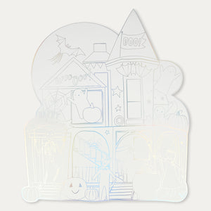 Shaped Halloween Colouring Placemats - Multi