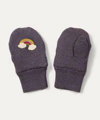 Thumbnail for Embroidered Knitted Mittens - Dreamyy Blue