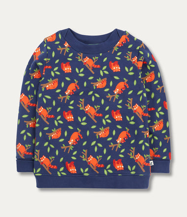 Easy on Printed Jumper - Red Panda Pals