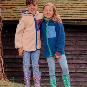 Full Zip Borg Fleece - Navy