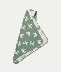 Thumbnail for Alba Yarn Dyed Hooded Baby Towel - Crab / Sandy