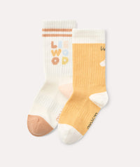 Thumbnail for Annette Socks 2 Pack - Light Apricot / Creme De La Creme
