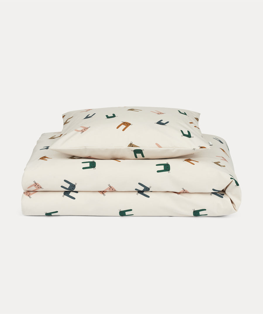 Ingeborg Junior Printed Bedding - Bunny / Sandy