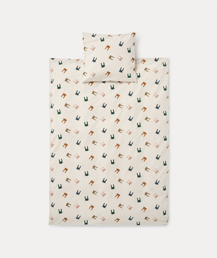 Ingeborg Junior Printed Bedding - Bunny / Sandy