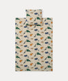 Ingeborg Junior Printed Bedding - Dinosaurs / Mist