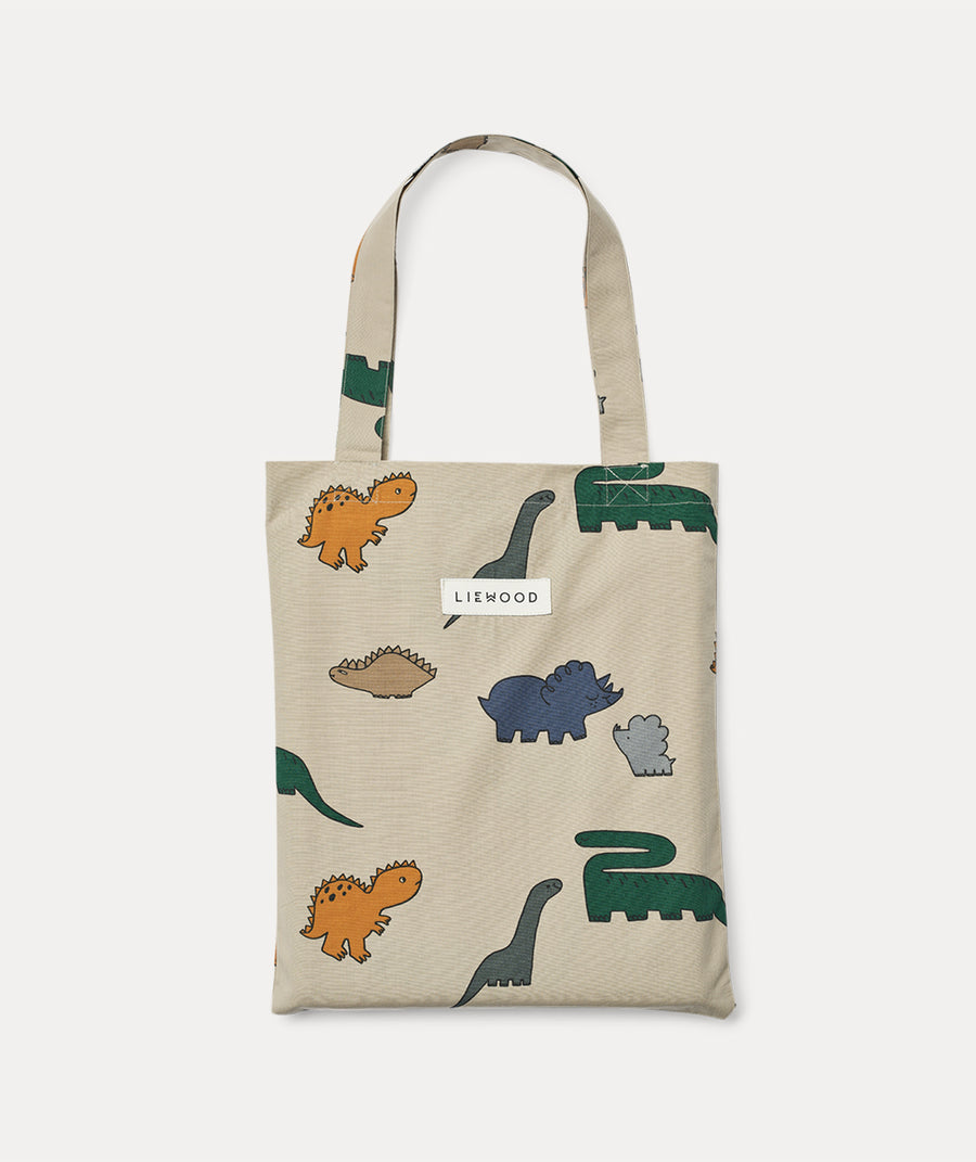 Ingeborg Junior Printed Bedding - Dinosaurs / Mist