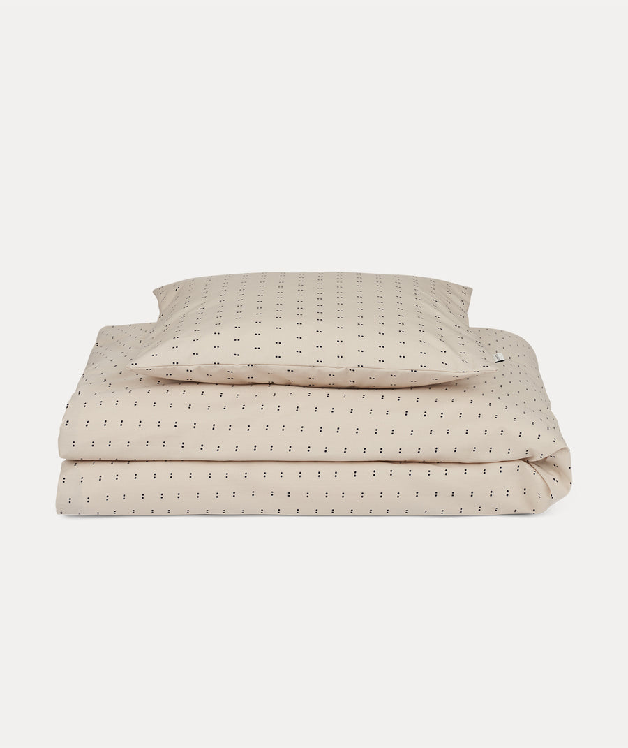 Ingeborg Junior Printed Bedding - Double Dot / Silver Lining