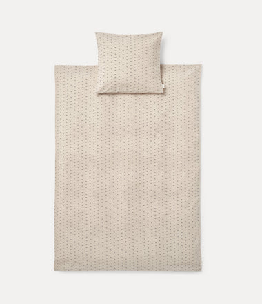 Ingeborg Junior Printed Bedding - Double Dot / Silver Lining