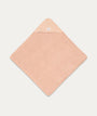 Muslin/Terry Hooded Towel - Dots Peach Rose