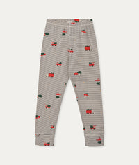 Thumbnail for Wilhelm Pyjama Set - Holiday vehicle / Stripe navy