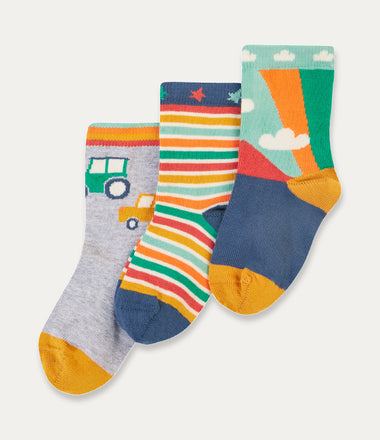 Little Socks 3 Pack - Cars Multipack