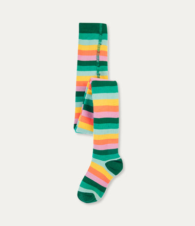 Toasty Tights - Cantaloupe Multi Stipe