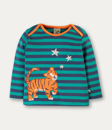 Bobby Applique Top - Iguana/Tiger