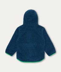 Thumbnail for Full Zip Borg Fleece - Navy