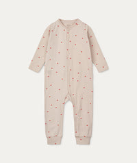 Thumbnail for Birk Printed Pyjamas Jumpsuit - Holiday bow / Sandy