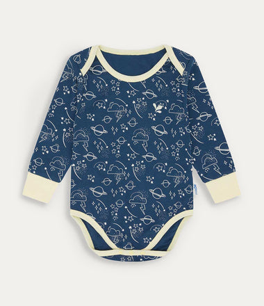 Thermal Base Layer Baby Grow - Navy Sky