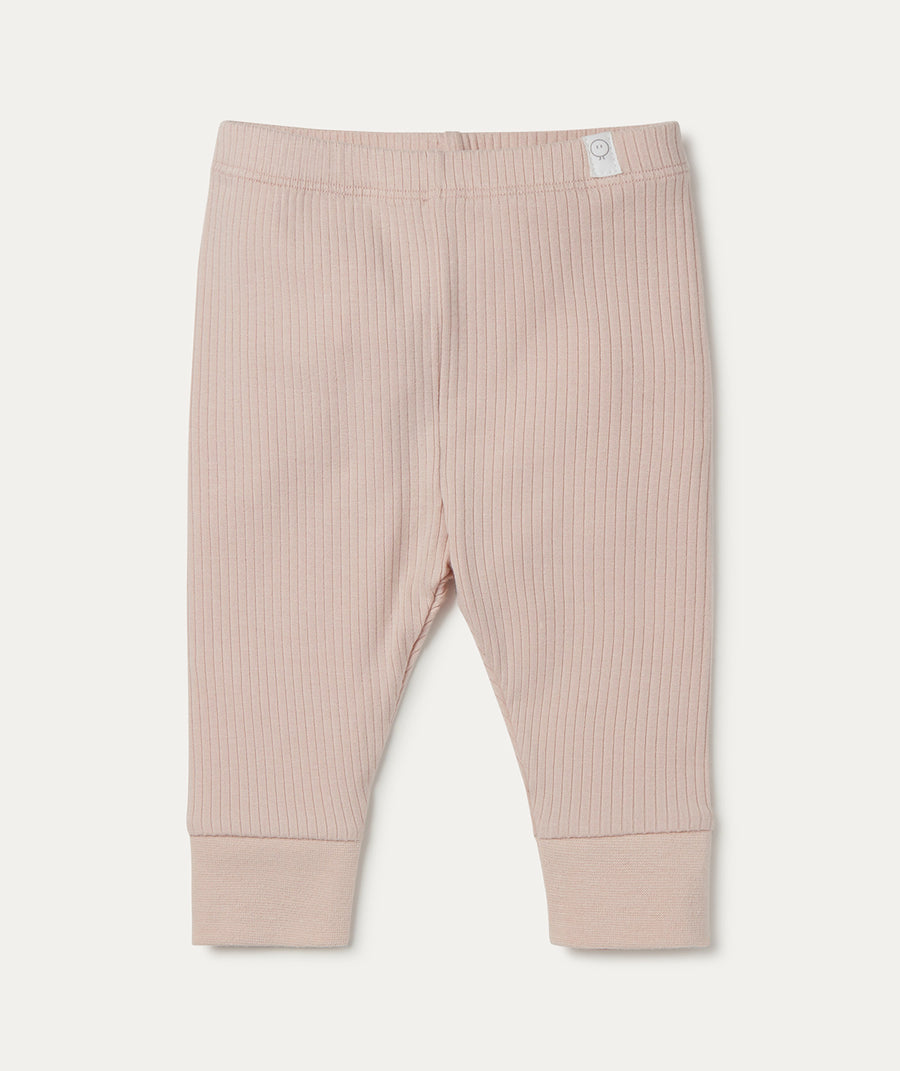 Ribbed Leggings - Ribbed Blush
