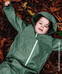 Thumbnail for Packaway Waterproof Jacket - Green  Dill