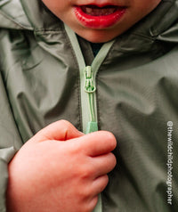 Thumbnail for Packaway Waterproof Jacket - Green  Dill