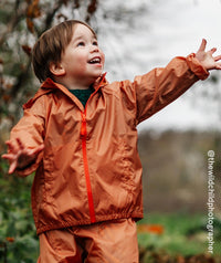 Thumbnail for Packaway Waterproof Jacket - Orange  Pheasant
