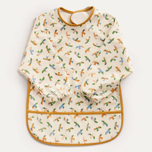 Recycled Coverall Bib - Bird Print