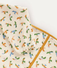 Thumbnail for Recycled Coverall Bib - Bird Print