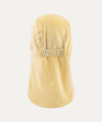 Thumbnail for Seersucker Sun Hat -  Yellow Seersucker