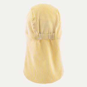 Seersucker Sun Hat -  Yellow Seersucker