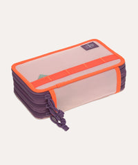 Thumbnail for School Triple Pencil Case Unique - Rose Neon-Orange