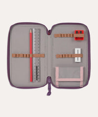 Thumbnail for School Triple Pencil Case Unique - Rose Neon-Orange