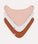 Muslin Terry Bandana Bibs - Powder Pink/Milky/Rust