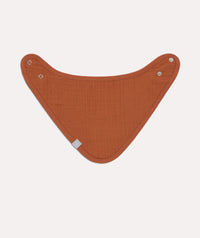 Thumbnail for Muslin Terry Bandana Bibs - Powder Pink/Milky/Rust