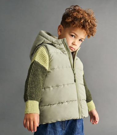 Quilted Gilet - Green  Tea