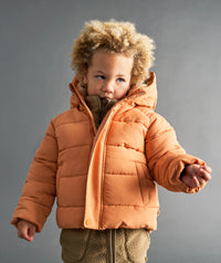 Thumbnail for Quilted Recycled Jacket - Orange  Pheasant