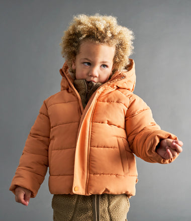 Quilted Recycled Jacket - Orange  Pheasant