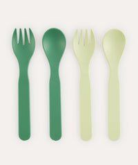 Thumbnail for 4 Pack Eco Spoons & Forks - Green