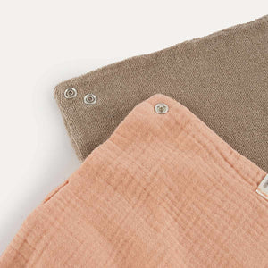 2 Pack Double Layer Bandana Bib - Orange