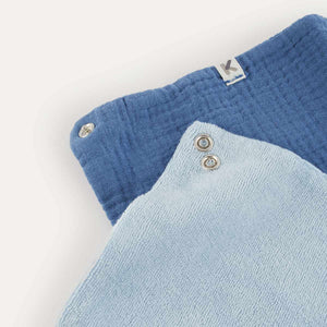 2 Pack Double Layer Bandana Bib - Blue