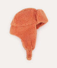 Thumbnail for Sherpa Trapper Hat - Pumpkin