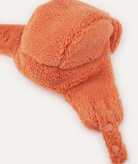 Thumbnail for Sherpa Trapper Hat - Pumpkin