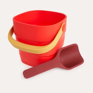 Foldaway Bucket & Spade Set - Red