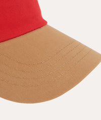 Thumbnail for Colour Block Cap - Orange