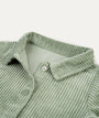Organic Cord Shirt Dress -  Hedge Green