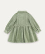 Organic Cord Shirt Dress -  Hedge Green
