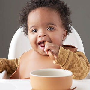 Suction Bowl & Spoon Set - Apricot Mix