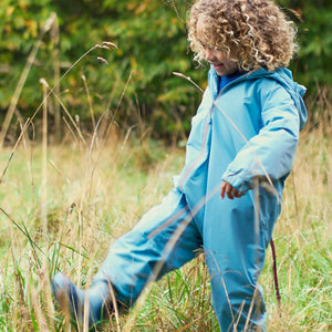 Fleece Lined Puddle Suit - Blue  Sky