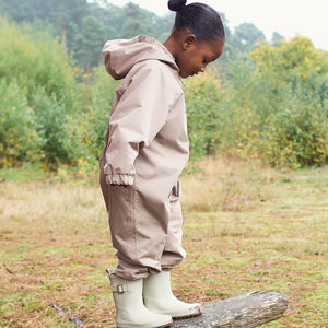 Fleece Lined Puddle Suit - Neutral  Greige