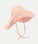 Floppy Swim Hat -  Coral Seersucker